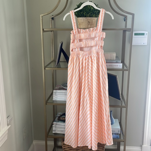 English Factory Smocked Midi Dress - Picture 7 of 9